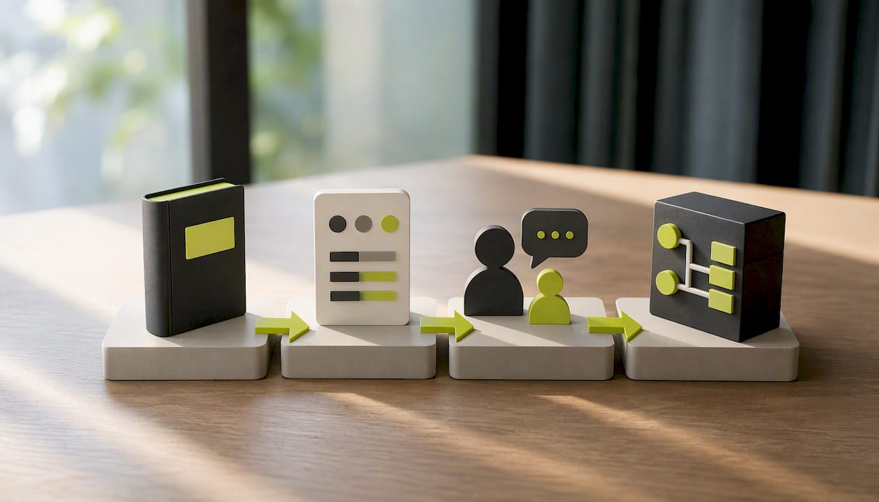 Illustration of coached automation adoption
