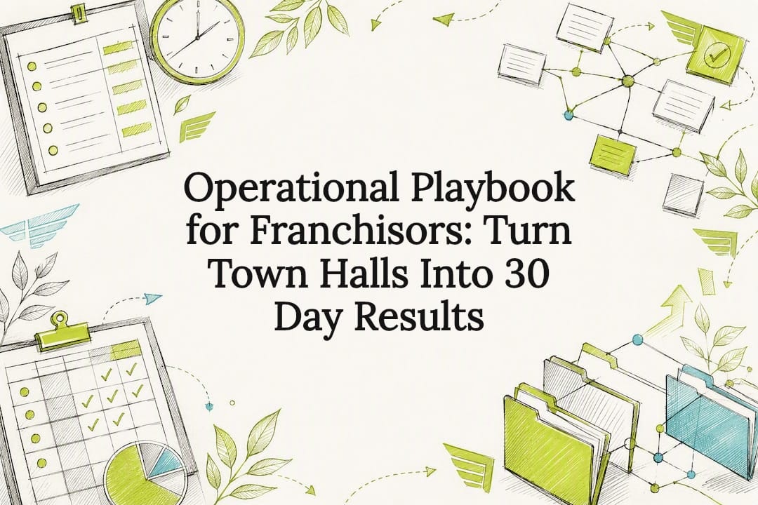 Operational Playbook for Franchisors: Turn Town Halls Into 30 Day Results