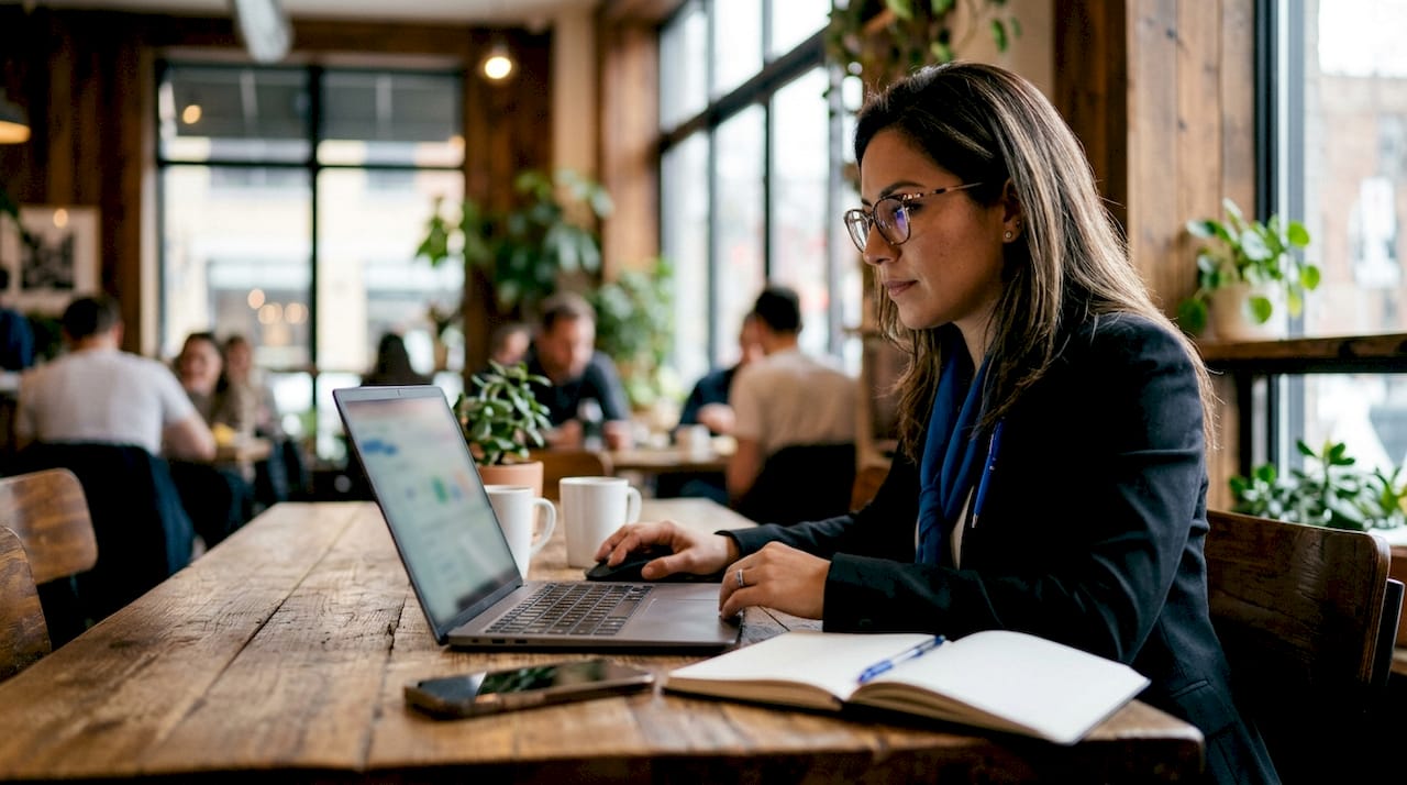 Woman using multiple monitors for 3PL tech integration