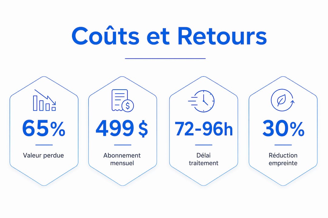 Découvrez en un coup d’œil les chiffres clés sur les retours dans le secteur du e-commerce grâce à cette infographie.