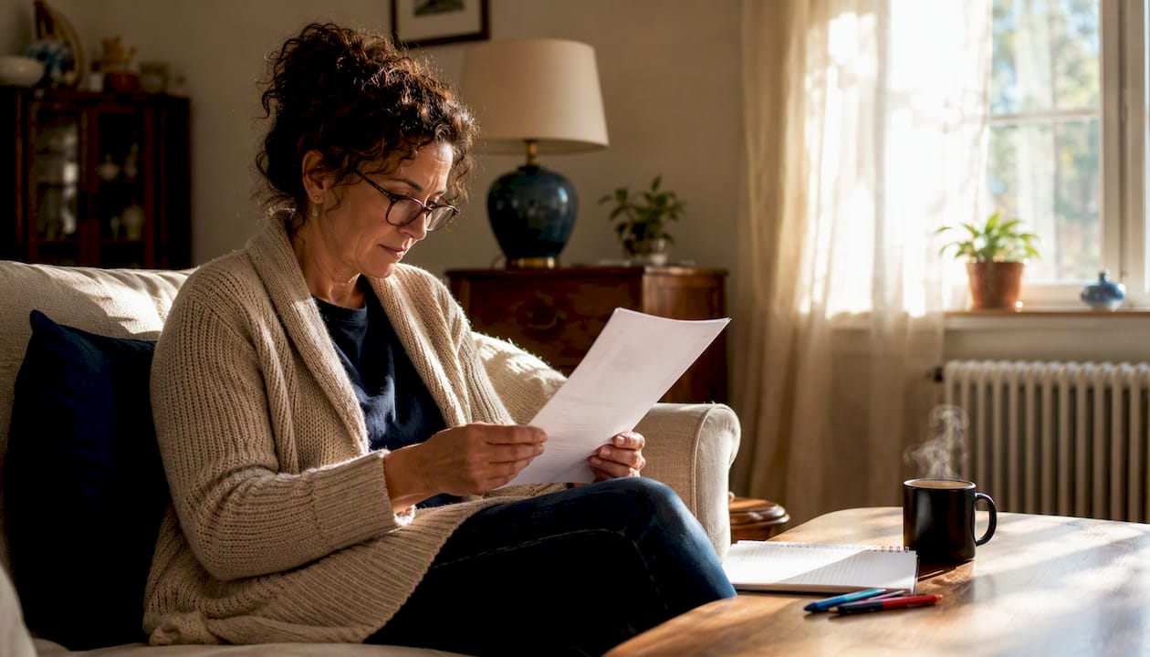 Homeowner reviewing HVAC diagnostic cost estimate