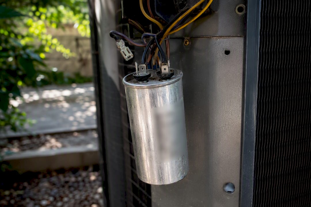 HVAC start/run capacitor with disconnected wires