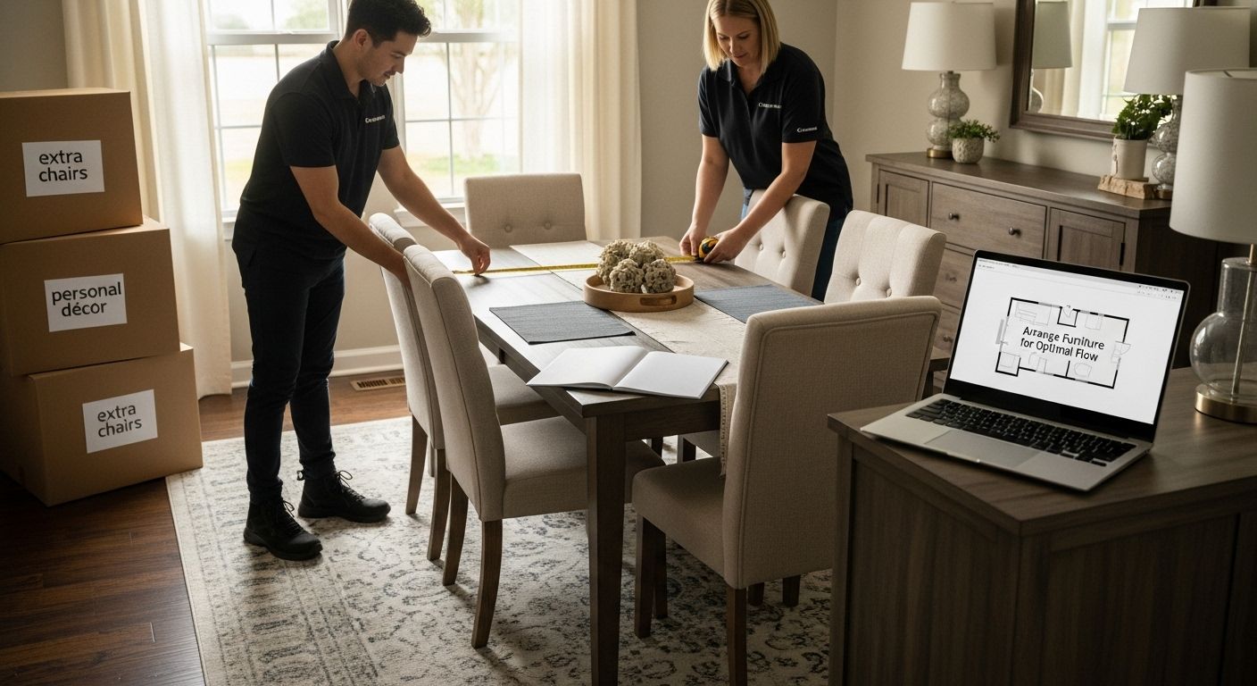 furniture arrangement staging