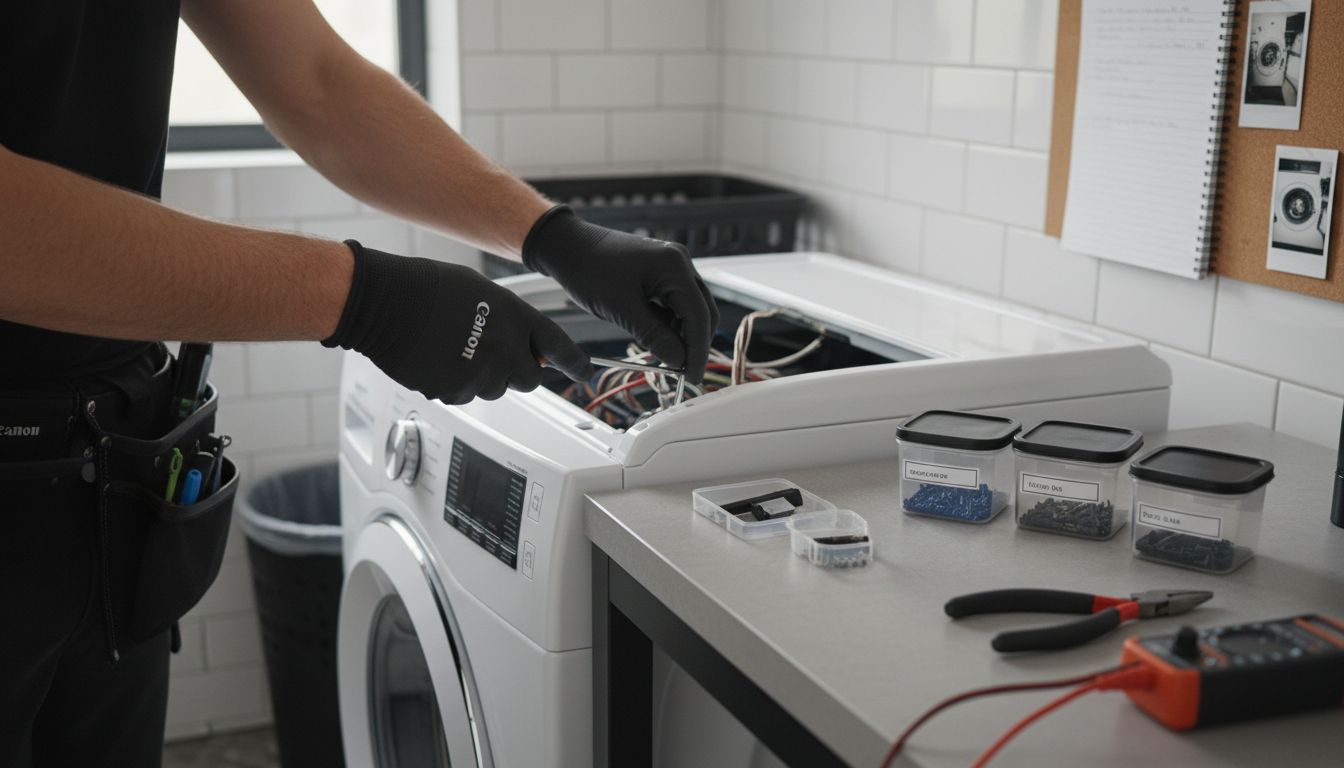 washing machine disassembly
