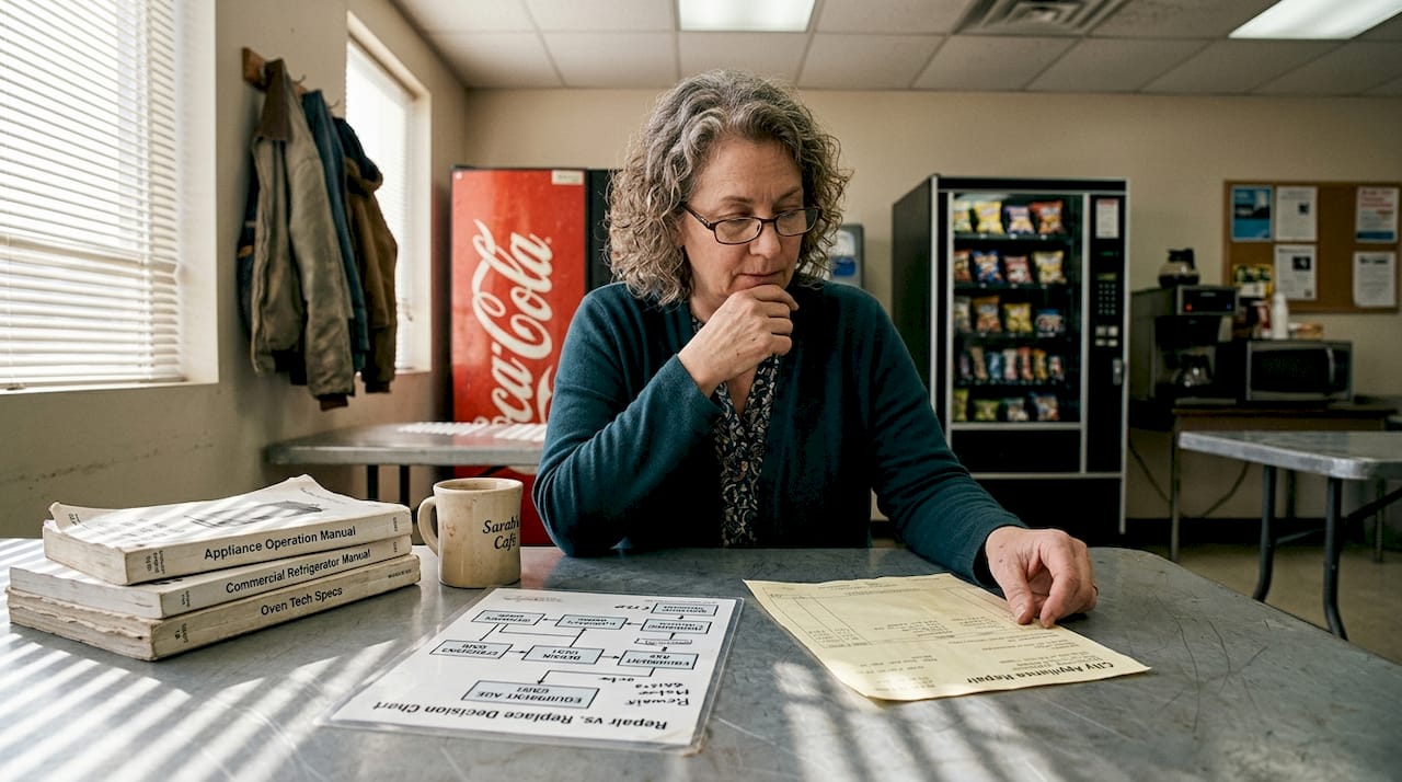 Business owner weighs appliance repair decisions