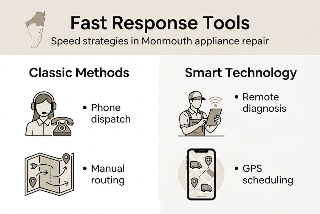 Infographic on appliance repair speed strategies