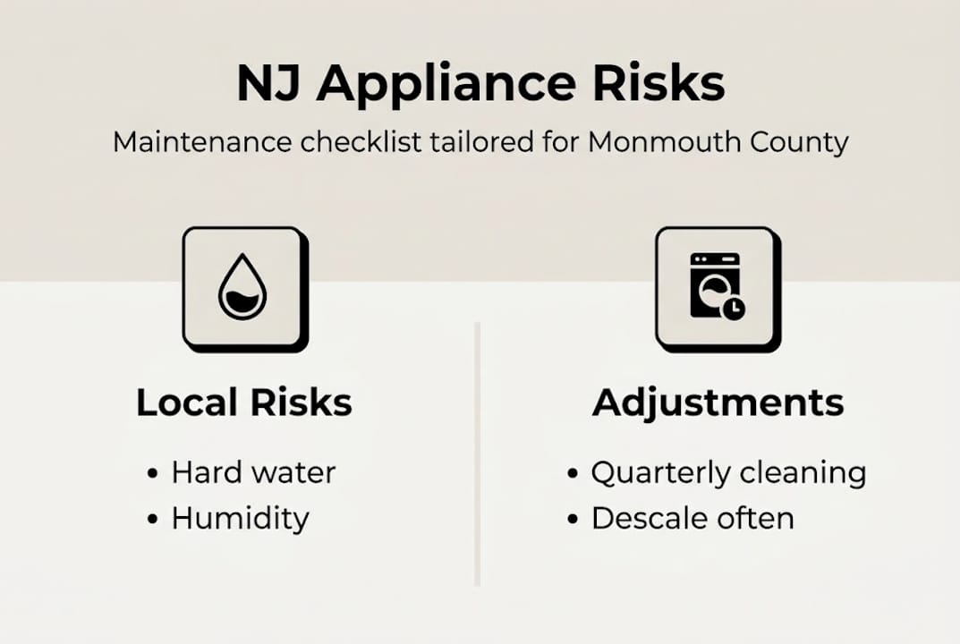 Infographic NJ appliance maintenance checklist