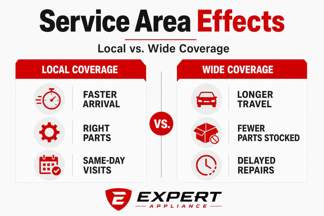 Infographic comparing local and wide repair coverage