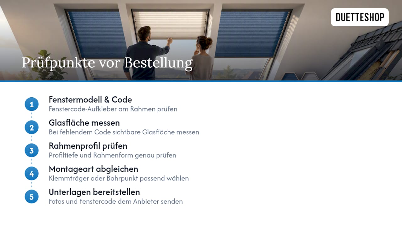 Prüfpunkte für die passende Dachfensterhalterung