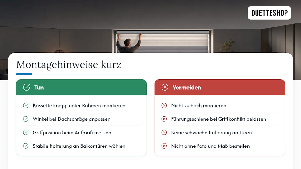 Detaillierte Montagehinweise für das Schlafzimmer — overview diagram