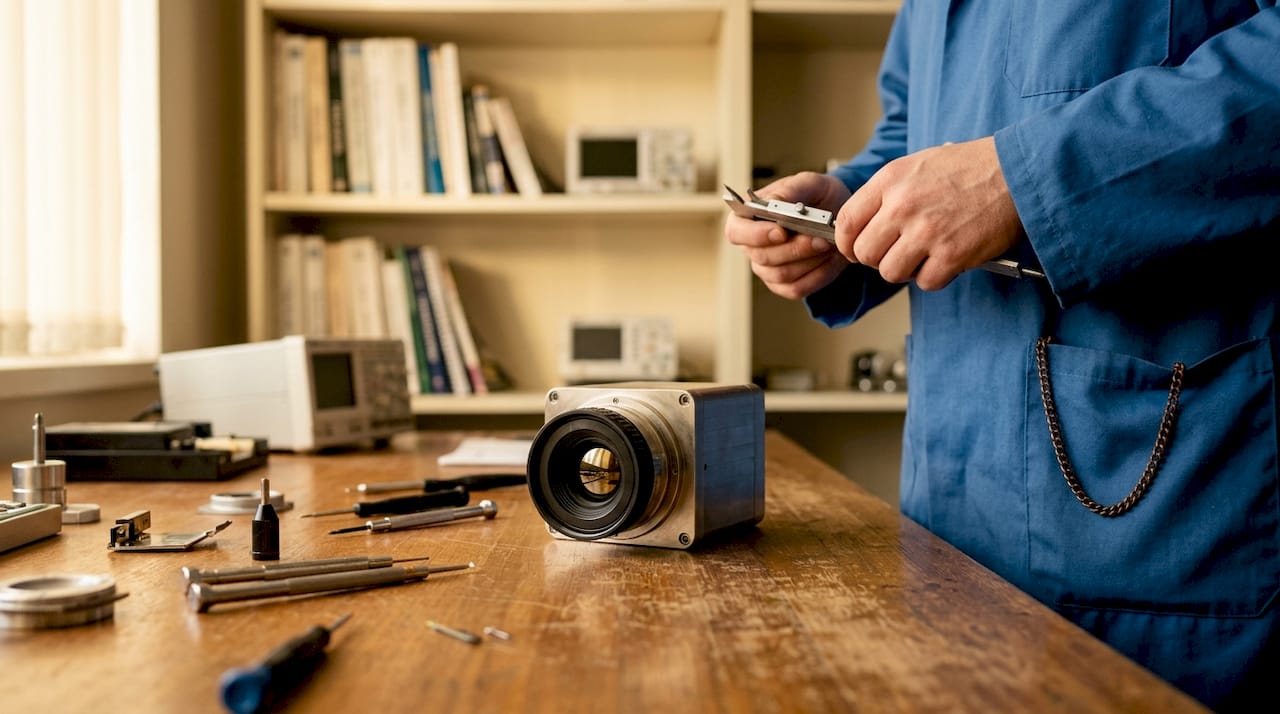 Thermal camera sensor module with technician's tools