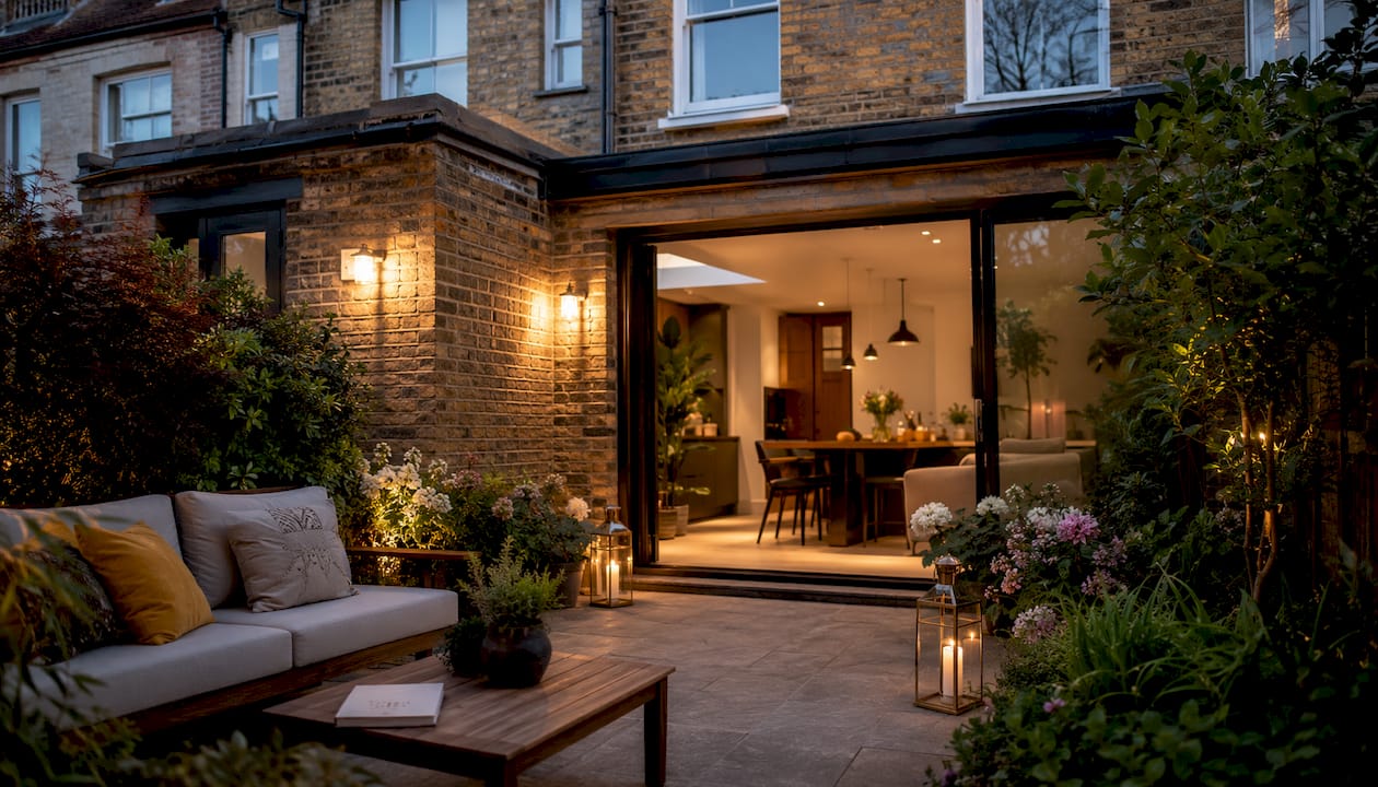 Side-return rear extension on Victorian terrace