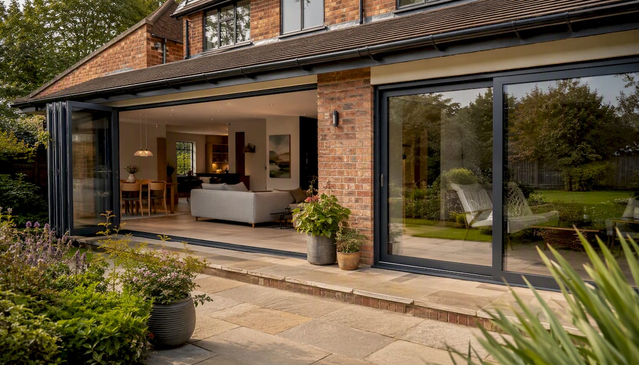 Bifold and sliding rear glass doors comparison