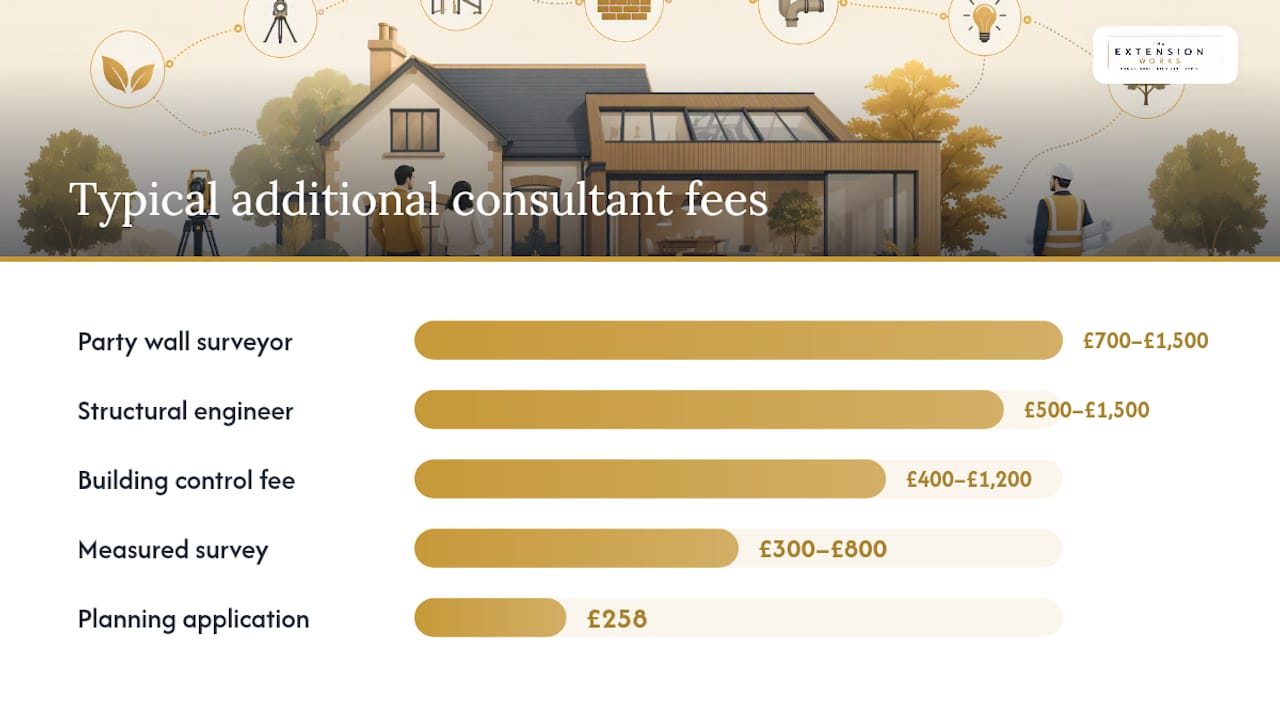 What other costs should you budget alongside architect fees? — overview diagram