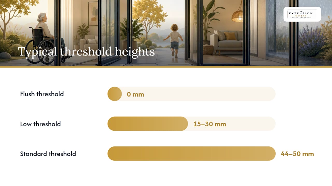 Comparison chart of flush, low, and standard thresholds