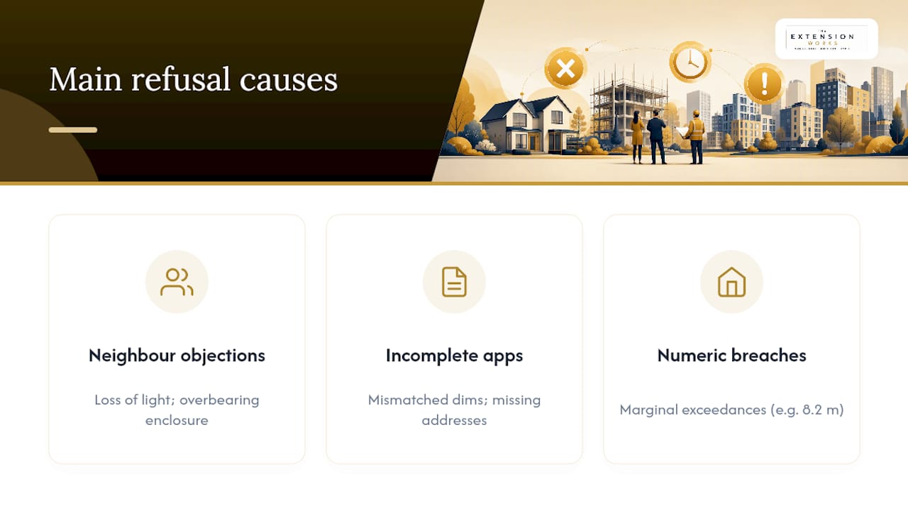 What are the most common reasons prior approval gets refused? — overview diagram