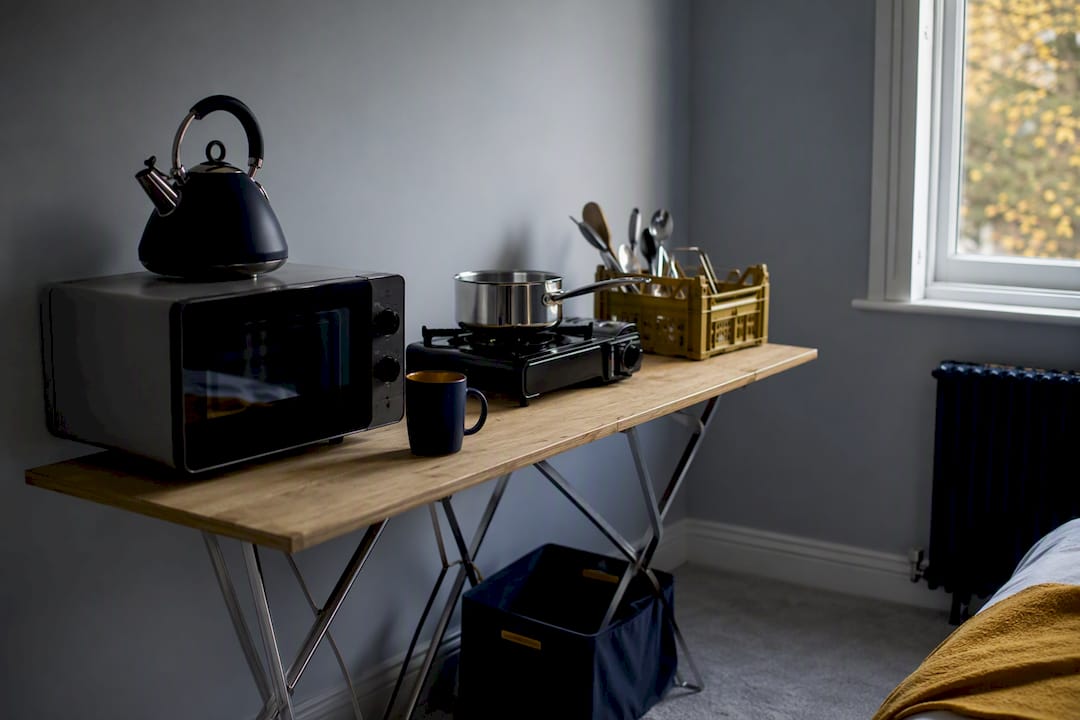 Temporary kitchen setup during home extension