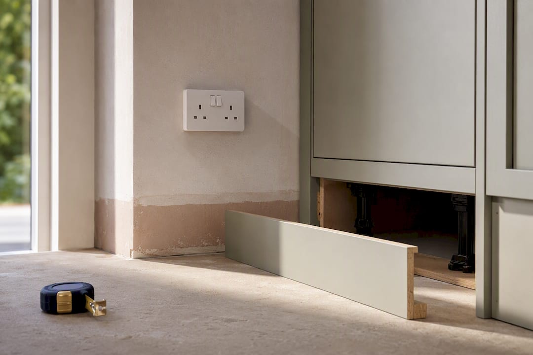Raised electrical socket in resilient extension