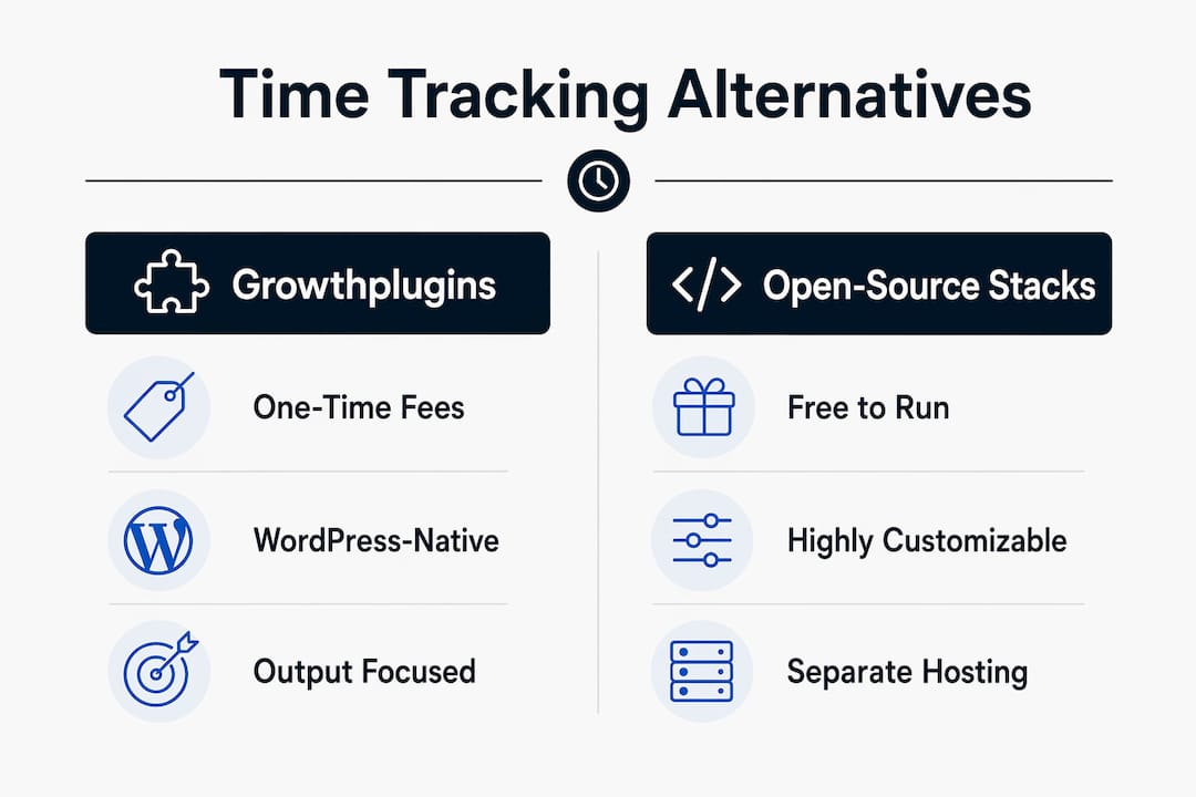 Comparison infographic of Time Doctor alternatives