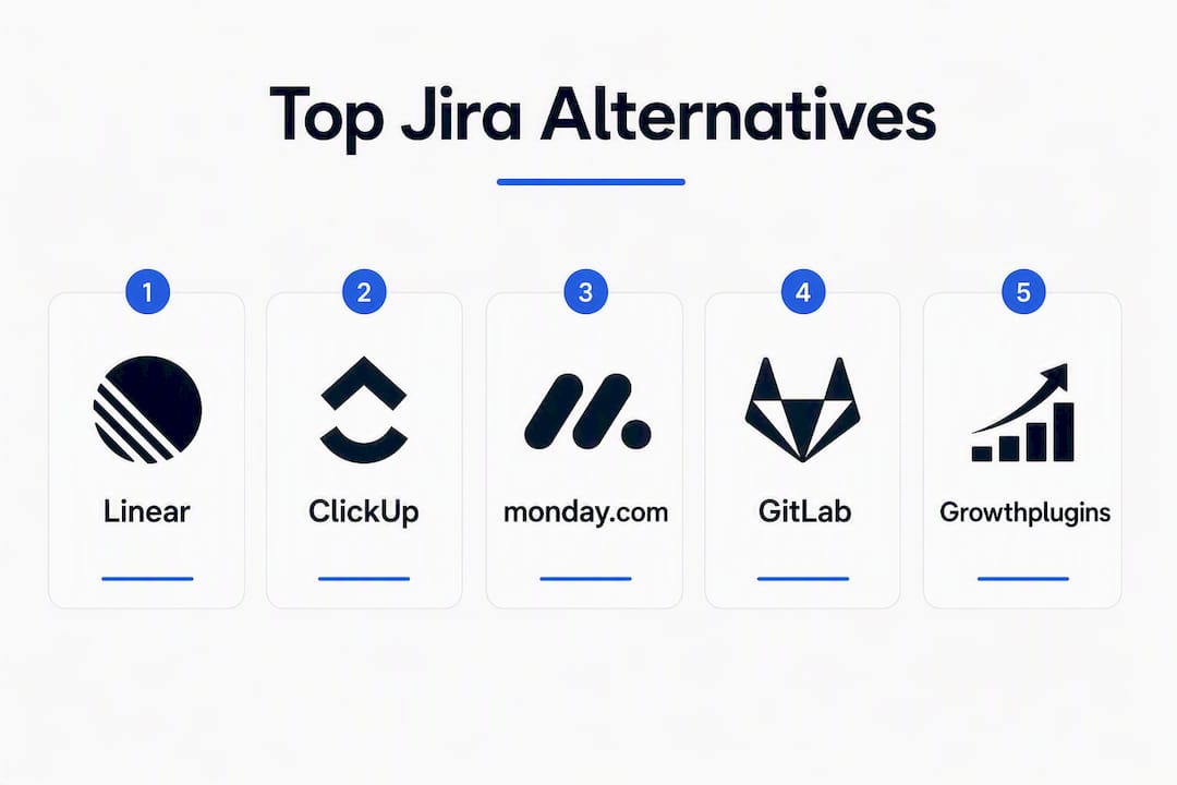 Infographic ranking best Jira alternatives
