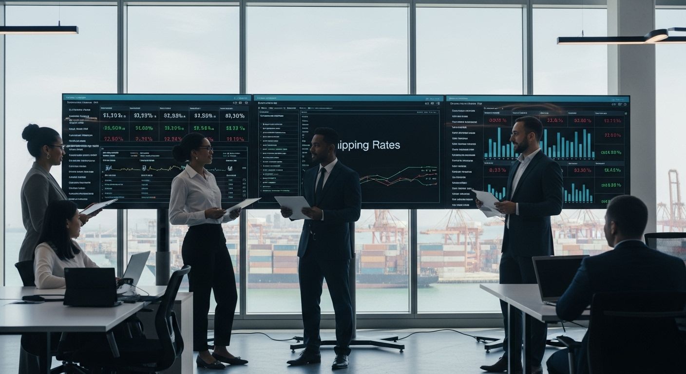 logistics team shipping rates dashboard