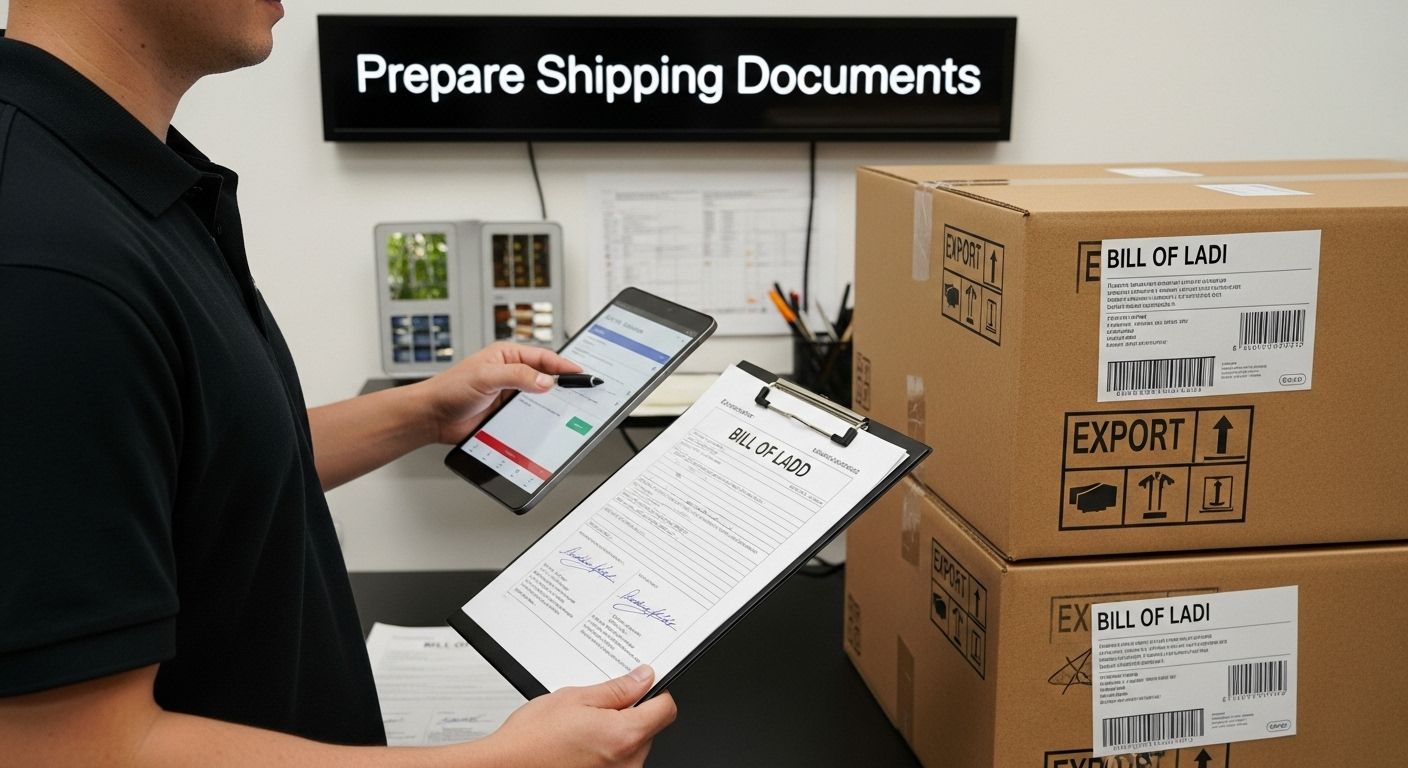 prepare shipping documents export