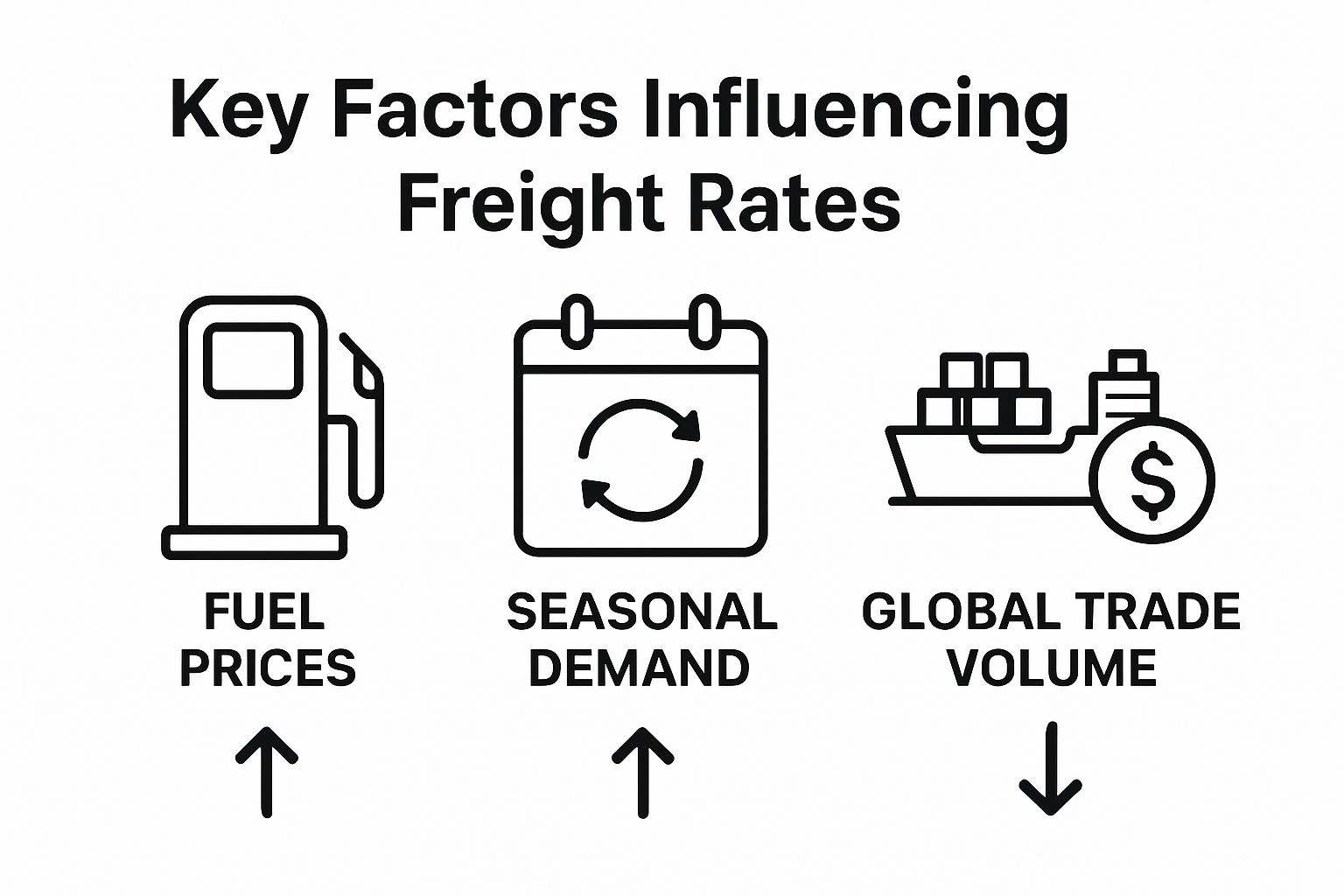 Visual breakdown: economic factors affecting freight rates