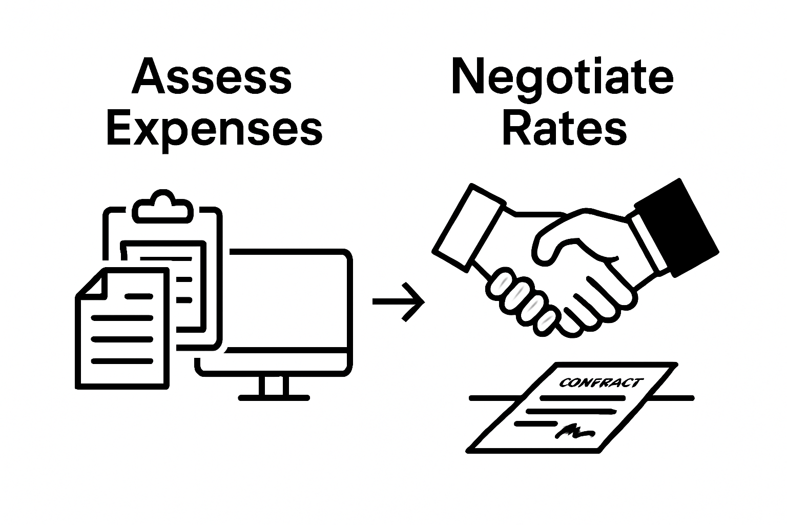 Shipping cost reduction process: assessment to negotiation