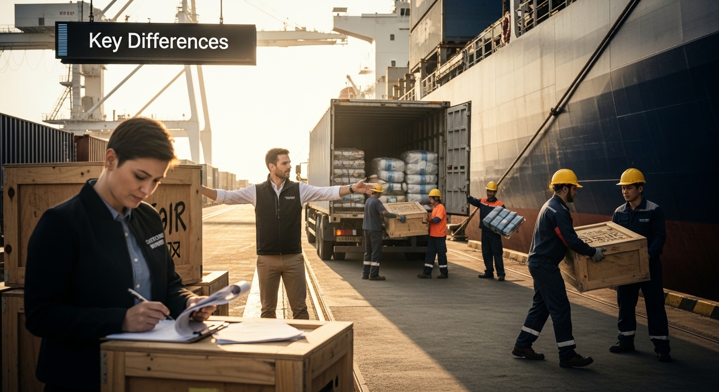 key differences logistics