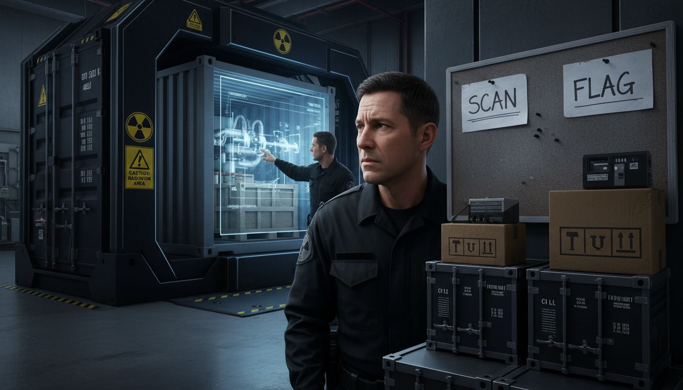 Shipment scanned with advanced customs technology