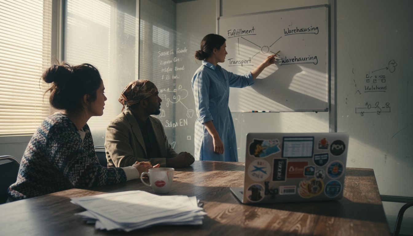 Team discussing various 3PL service types