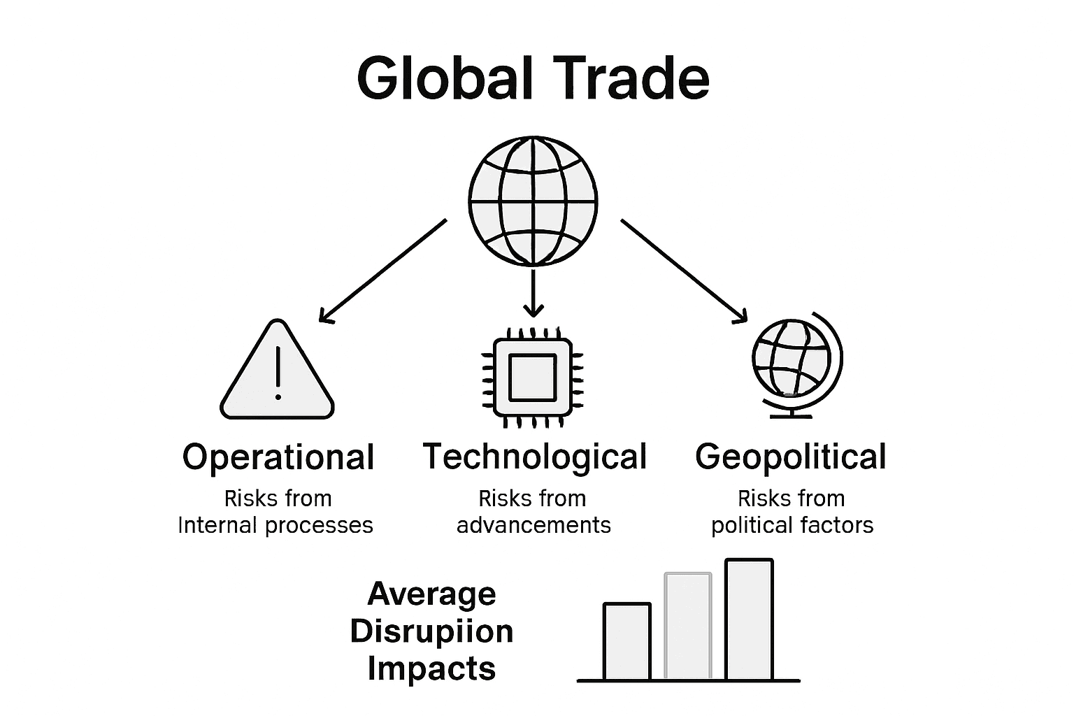 Supply chain risk type overview infographic