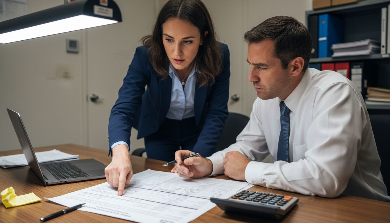 Logistics team checking customs compliance paperwork