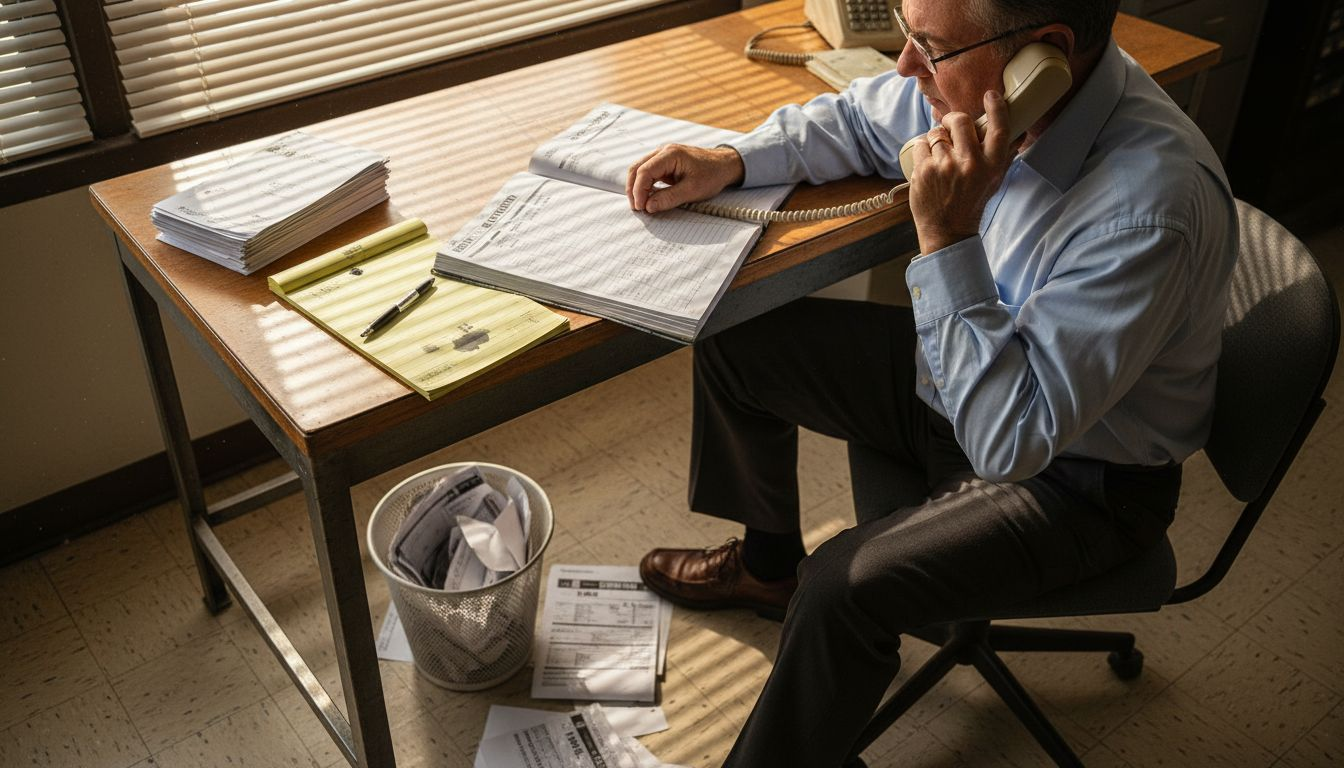 Carrier office booking shipment paperwork