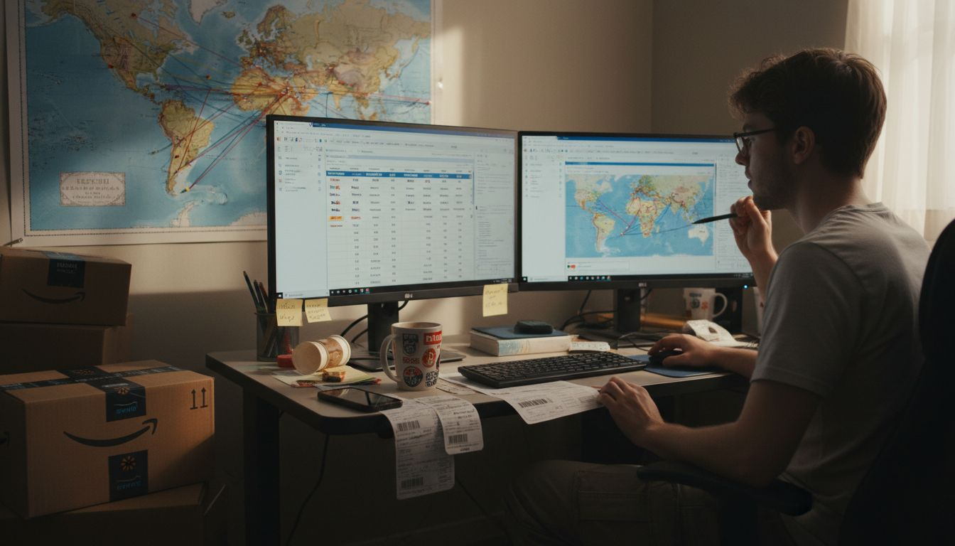 Coordinator comparing multi-carrier shipping options