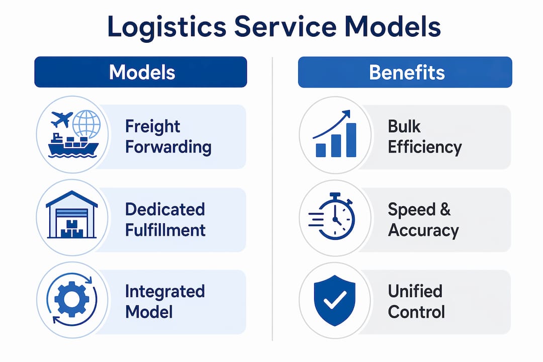 Comparison of logistics service models and their benefits