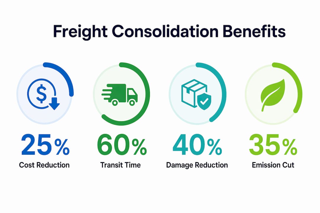 Infographic highlighting key consolidation benefits