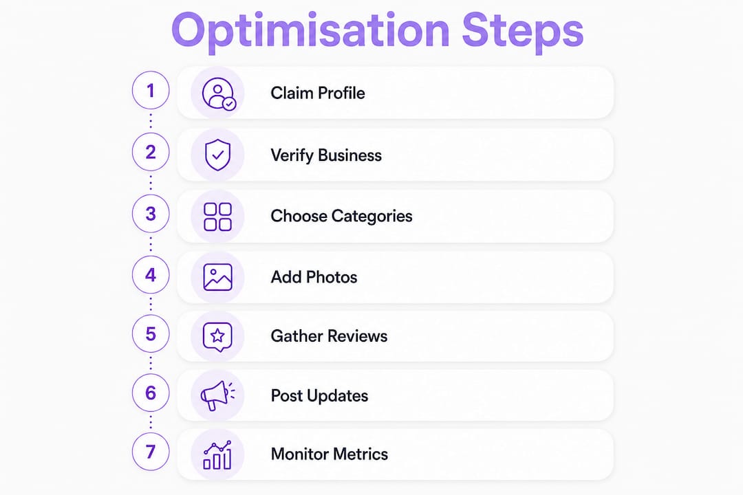 Infographic showing step-by-step optimiser process