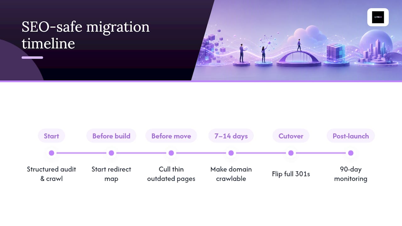 Jarvis & Co's practical perspective on SEO-safe migrations — overview diagram