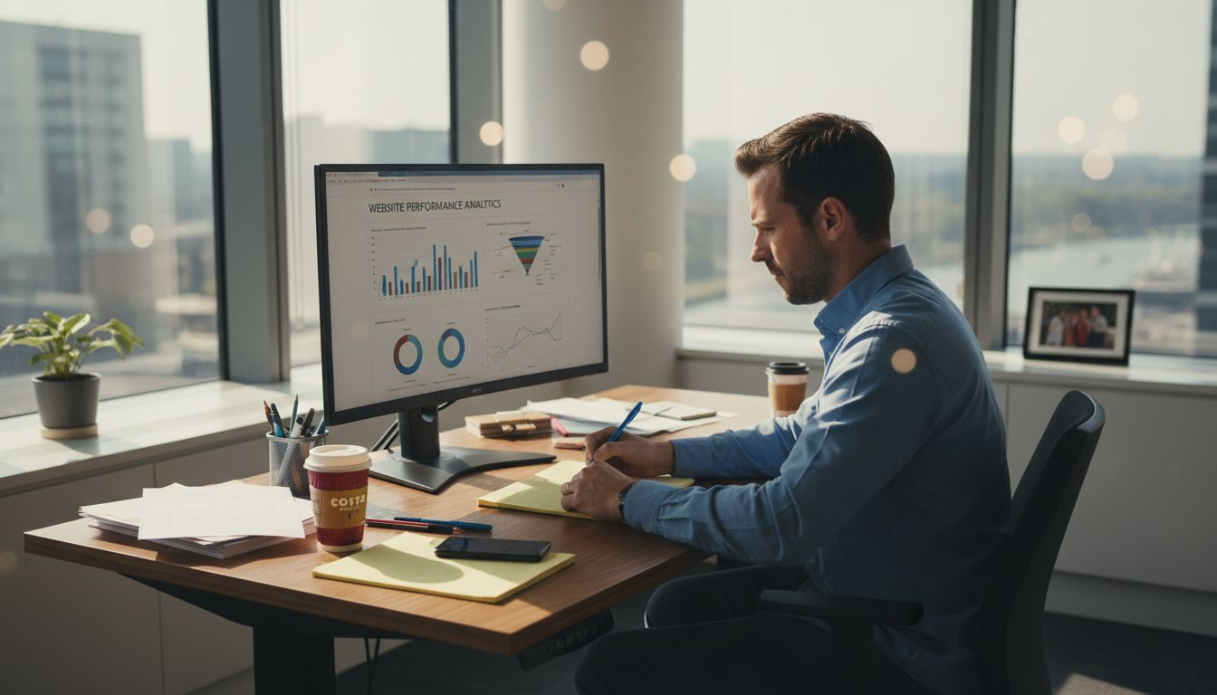 Manager working on eCommerce SEO strategy