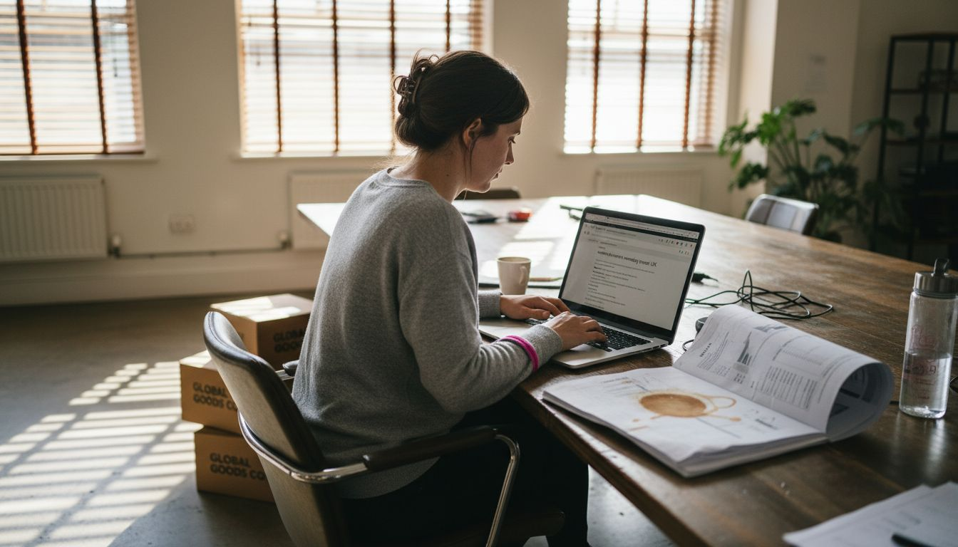 Ecommerce manager reviewing organic search analytics