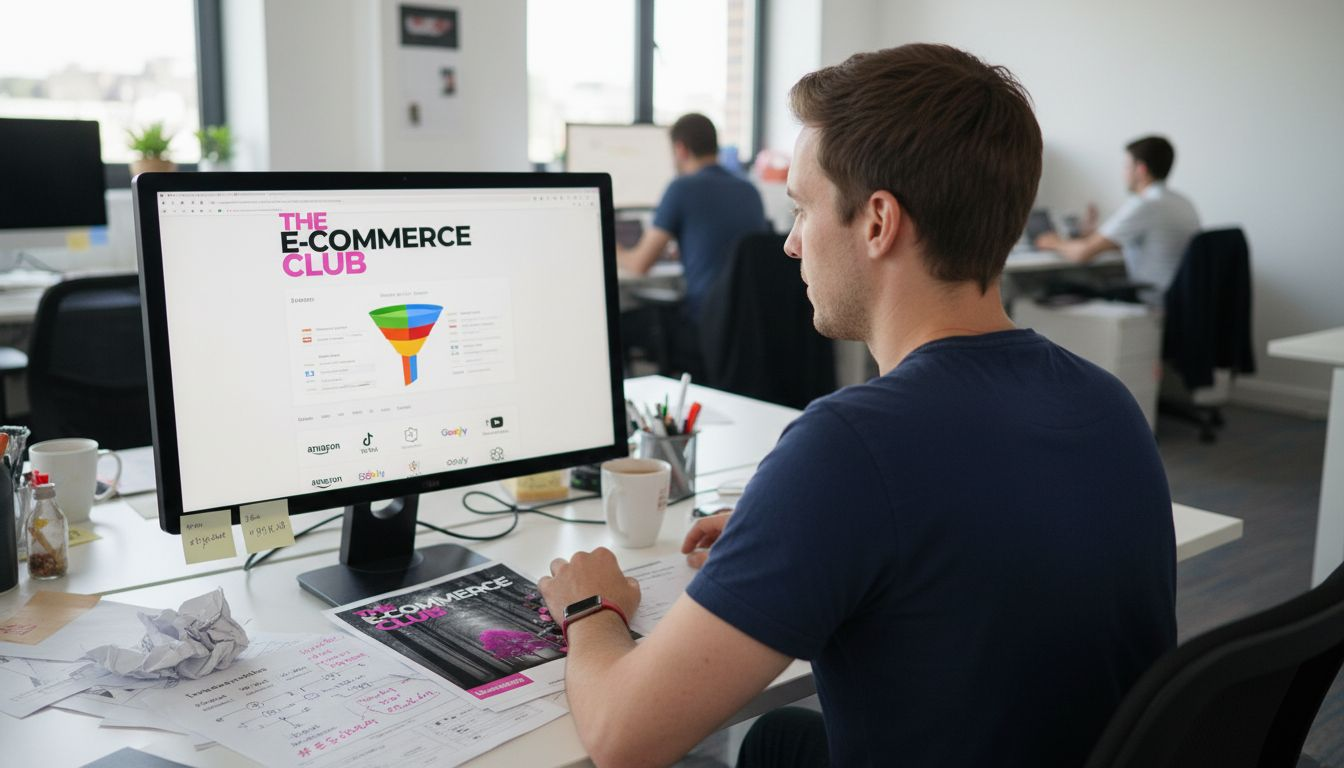 Marketer tracking ecommerce landing page conversions