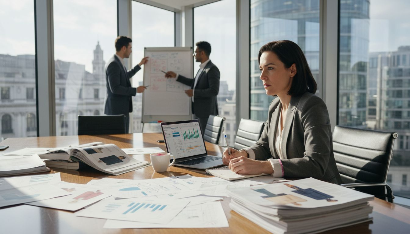 E-commerce marketing team planning strategy meeting