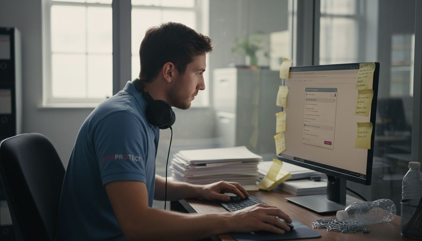 IT specialist managing cookie tracking tools