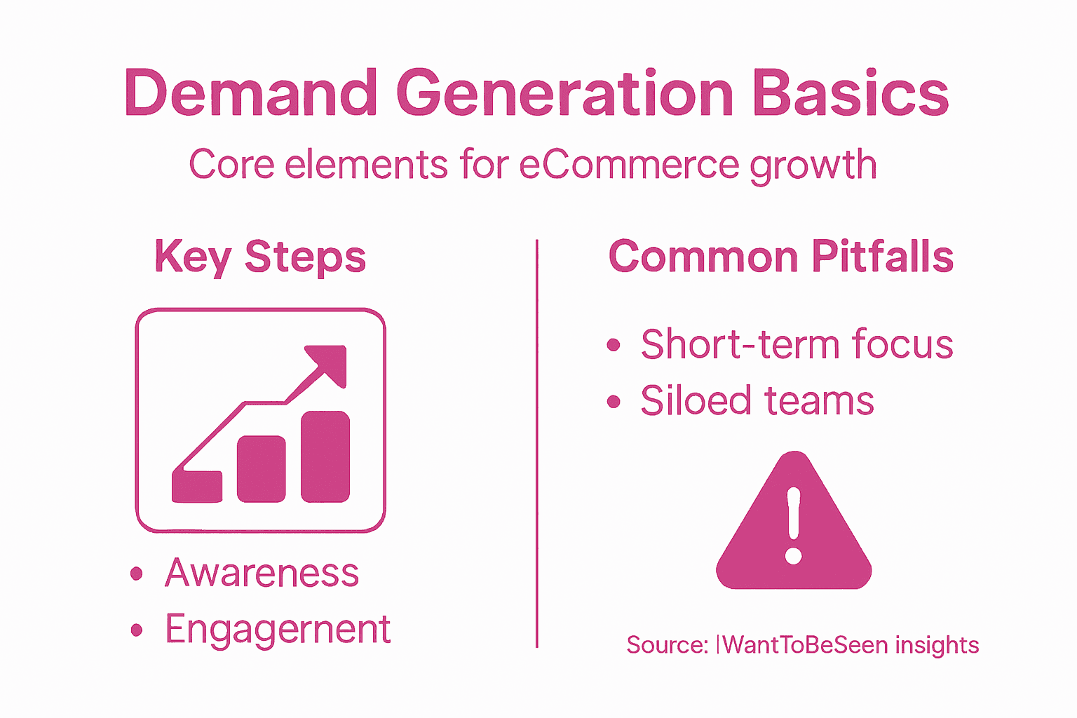 Infographic outlining demand generation essentials