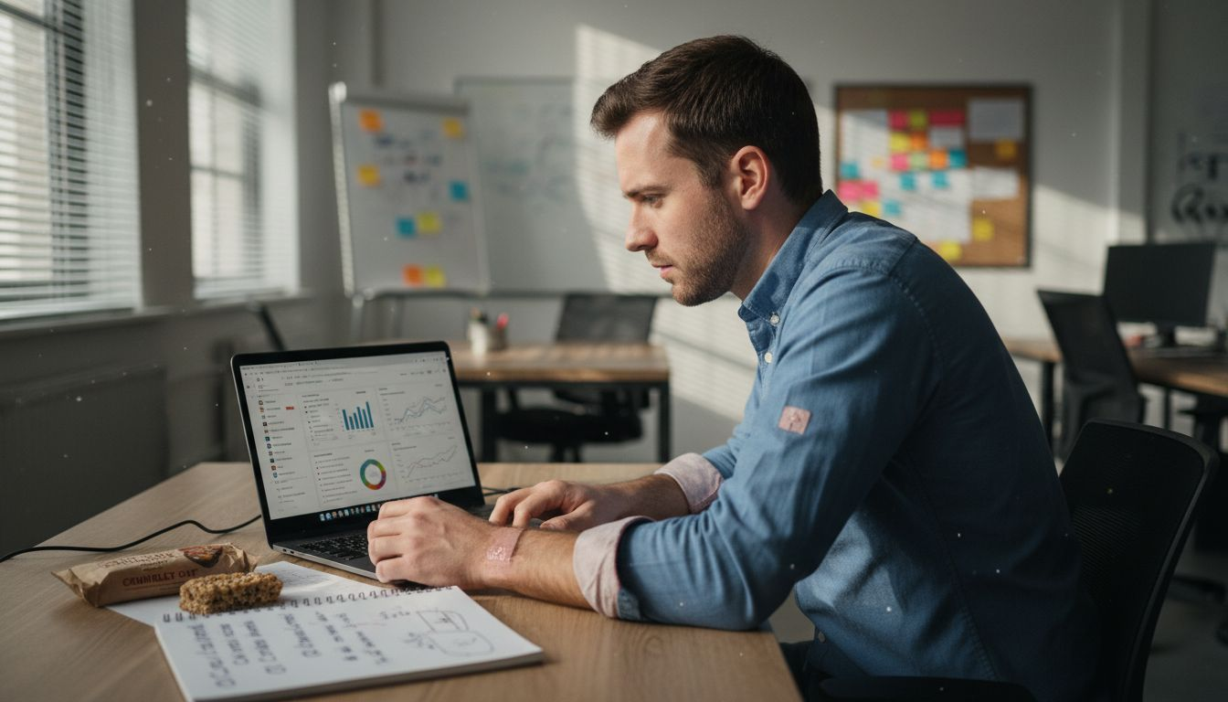 Marketer checks social media organic audience