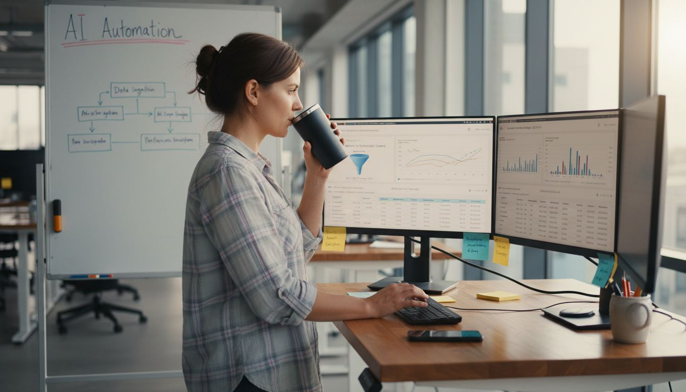 AI-driven PPC campaign setup in office