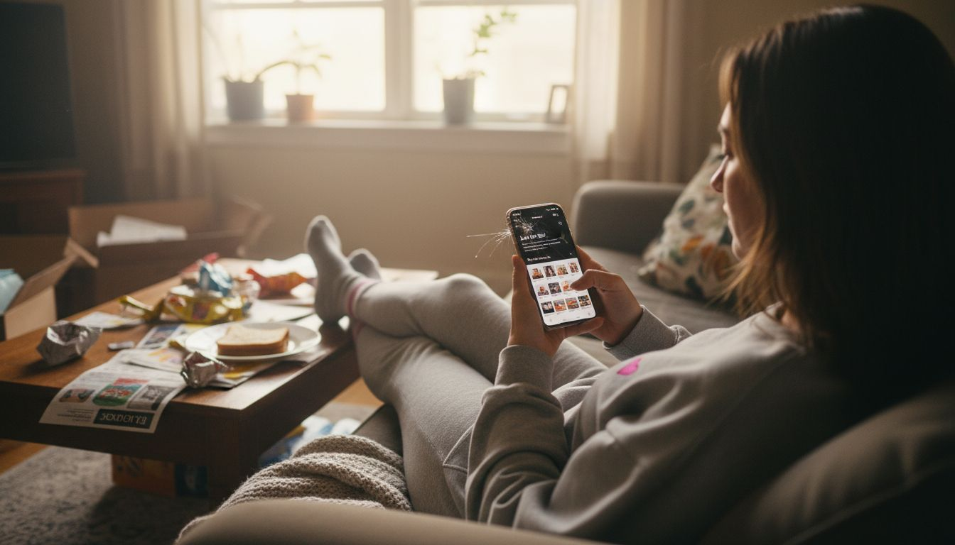 Customer viewing personalized product recommendations