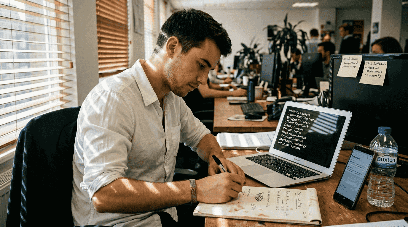 Analyst comparing AI-driven pricing on laptop