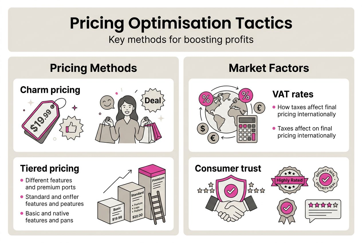 Infographic on pricing tactics and market factors